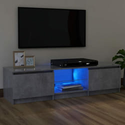 Vidaxl - Mobile Porta tv con Luci led, Armadietti per tv Grigio Cemento 120x30x35,5 cm