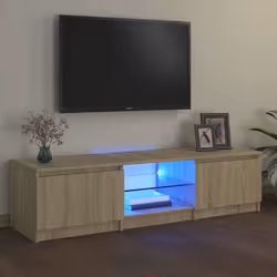 Caratterizzato da un design di tendenza e pratico, questo mobile porta TV con LED diventerà il punto focale di qualsiasi stan ...