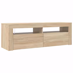 vidaXL Mobile Porta TV con Luci LED Rovere Sonoma 120x35x40 cm - Vista aggiuntiva 3