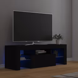 Caratterizzato da un design alla moda ma pratico, questo mobile porta TV con luci a LED diventerà sicuramente un punto focale ...