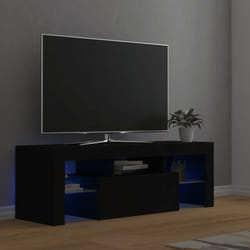 Mobile tv con cassetto a ribalta scomparti e led disponibili vari colori colore : Nero