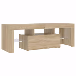vidaXL Mobile Porta TV con Luci LED Rovere Sonoma 120x35x40 cm - Vista aggiuntiva 3