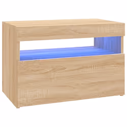 vidaXL Mobile Porta TV con Luci LED Rovere Sonoma 60x35x40 cm - Vista aggiuntiva 2
