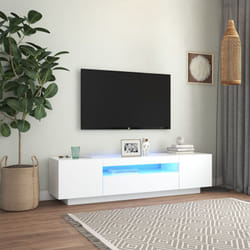 Vidaxl - Mobile Porta tv con Luci led, Armadietti per tv Bianco 160x35x40 cm