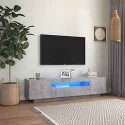 Caratterizzato da un design di tendenza e pratico, questo mobile porta TV con LED diventerà il punto focale di qualsiasi stan ...