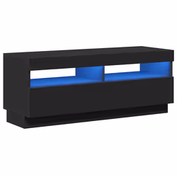 vidaXL Mobile Porta TV con Luci LED Nero 100x35x40 cm - Vista aggiuntiva 2