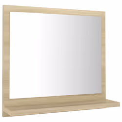vidaXL Specchio da Bagno Rovere Sonoma 40x10,5x37 cm Legno Multistrato - Vista aggiuntiva 2
