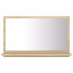 Specchio da Bagno Rovere Sonoma 60x10,5x37 cm Legno Multistratocod mxl 97462 - Vista aggiuntiva 2