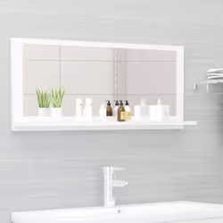 Aggiungete un tocco di bellezza al vostro bagno con questo specchio, che aggiunge uno stile contemporaneo a qualsiasi stanza! ...