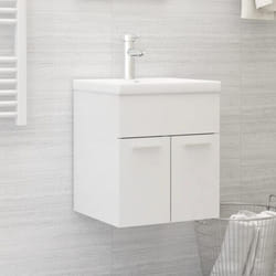Vidaxl - Mobile sottolavabo in legno dotato di 2 ante 41x38x46cm vari colori colore : Bianco Lucido