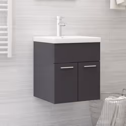 Questo mobile sottolavabo, dotato di ampio spazio di stoccaggio, è un'ottima aggiunta al vostro bagno, dandogli un aspetto or ...