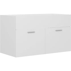 Mobile Sottolavabo, Armadietto da Bagno Sotto Lavello Bianco 80x38, 5x46 cm in Truciolato Vidaxl