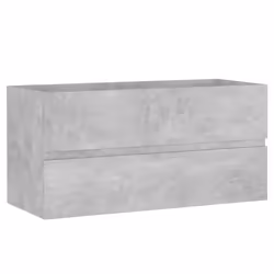 vidaXL Mobile Lavabo Grigio Cemento 90x38,5x45 cm in Legno Multistrato - Vista aggiuntiva 2