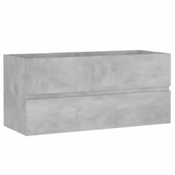 vidaXL Mobile Lavabo Grigio Cemento 100x38,5x45cm in Legno Multistrato - Vista aggiuntiva 2