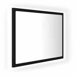 Specchio da Bagno a LED Nero 60x8,5x37 cm in Acrilicocod mxl 130104 - Vista aggiuntiva 2