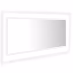 vidaXL Specchio da Bagno con LED Bianco 100x8,5x37 cm in Acrilico - Vista aggiuntiva 2