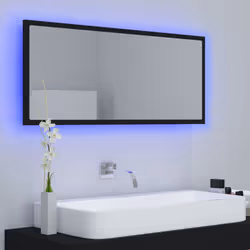 Specchio da Bagno a LED Nero 100x8,5x37 cm in Acrilicocod mxl 130112 - Vista aggiuntiva 3