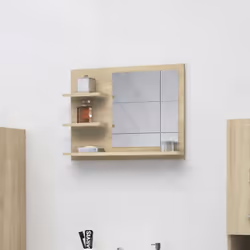 Aggiungete un tocco di bellezza al vostro bagno con questo specchio, che aggiunge uno stile contemporaneo a qualsiasi stanza! ...