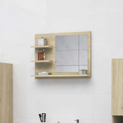 Vidaxl - Specchio da Bagno Rovere Sonoma 60x10,5x45 cm Legno Multistrato 4286