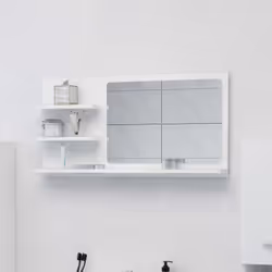 Aggiungete un tocco di bellezza al vostro bagno con questo specchio, che aggiunge uno stile contemporaneo a qualsiasi stanza! ...