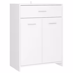 vidaXL Armadio da Bagno Bianco 60x33x80 cm in Legno tecnico - Vista aggiuntiva 2