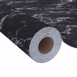 vidaXL Pellicola Autoadesiva per Mobili Nero Pietra 500x90 cm in PVC - Vista aggiuntiva 3