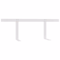 vidaXL Schienale per Divano a Pallet Bianco 110 cm in Ferro - Vista aggiuntiva 3