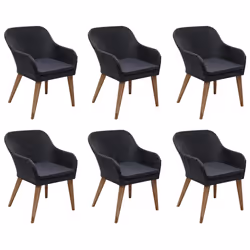 vidaXL Set da Pranzo da Giardino 7 pz in Polyrattan Nero - Vista aggiuntiva 3