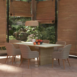 Vidaxl - Set da Pranzo da Giardino 7 pz in Polyrattan Marrone