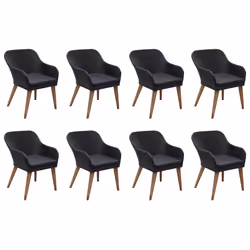 vidaXL Set da Pranzo da Giardino 9 pz in Polyrattan Nero - Vista aggiuntiva 3