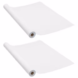 vidaXL Pellicole Autoadesive per Mobili 2 pz Bianche 500x90 cm in PVC - Vista aggiuntiva 2
