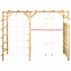 Struttura di Arrampicata 240x100x170cm Legno di Pino Impregnatocod mxl 130460 - Vista aggiuntiva 2