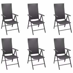 Set da Pranzo da Giardino 7 pz Nero e Marronecod mxl 72473 - Vista aggiuntiva 3