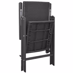 VidaXL 3060058 set mobili da esterno Nero - Vista aggiuntiva 7
