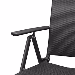VidaXL 3060058 set mobili da esterno Nero - Vista aggiuntiva 8