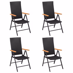 Set da Pranzo da Giardino 5 pz Nero e Marronecod mxl 120408 - Vista aggiuntiva 3