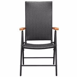 VidaXL 3060079 set mobili da esterno Nero, Marrone - Vista aggiuntiva 5