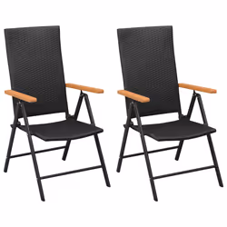 Set da Pranzo da Giardino 3 pz Nero e Marronecod mxl 72472 - Vista aggiuntiva 3