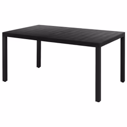 Set da Pranzo da Giardino 7 pz in Rattan PVC Nerocod mxl 117882 - Vista aggiuntiva 3