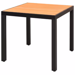 vidaXL Set da Pranzo da Giardino 3 pz in Rattan PVC Nero e Marrone - Vista aggiuntiva 3