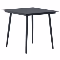 vidaXL Set da Pranzo da Giardino 3 pz in Rattan PVC Nero - Vista aggiuntiva 3