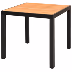vidaXL Set da Pranzo da Giardino 3 pz in Rattan PVC Nero e Marrone - Vista aggiuntiva 3