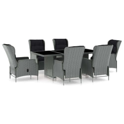 VidaXL 3060140 set mobili da esterno Nero