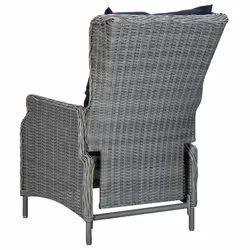 VidaXL 3060140 set mobili da esterno Nero - Vista aggiuntiva 8