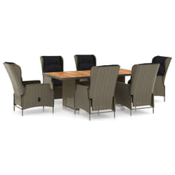 VidaXL 3060145 set mobili da esterno Nero
