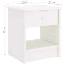 VidaXL 322222 comodino Bianco - Vista aggiuntiva 6