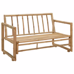 VidaXL 315597 panca da esterno Bamboo, Poliestere - Vista aggiuntiva 5