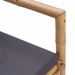 VidaXL 315597 panca da esterno Bamboo, Poliestere - Vista aggiuntiva 7