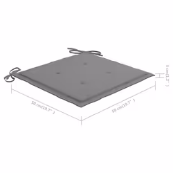 VidaXL 3060784 sedia da esterno Terrazzo Seduta imbottita Legno di acacia - Vista aggiuntiva 7