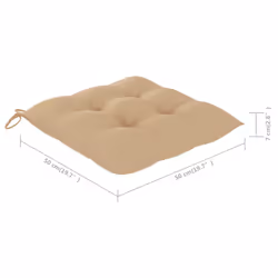 VidaXL 3060835 sedia da esterno Terrazzo Seduta imbottita Legno di acacia - Vista aggiuntiva 7